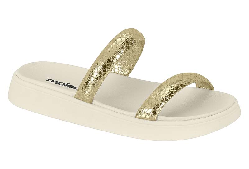 Papete Tunisia Off White com Dourado